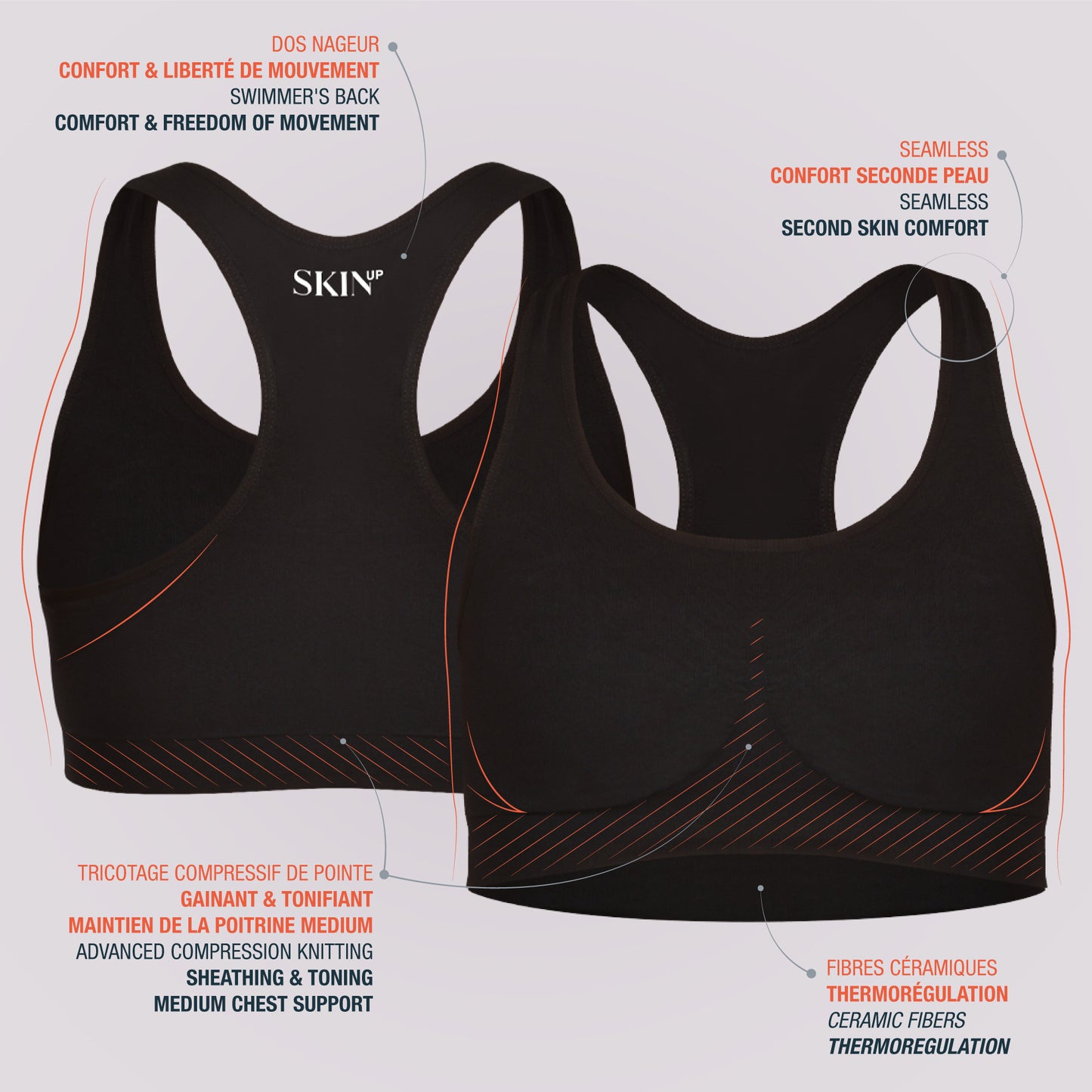 Brassière de sport raffermissante LIFT SKINUP SPORT