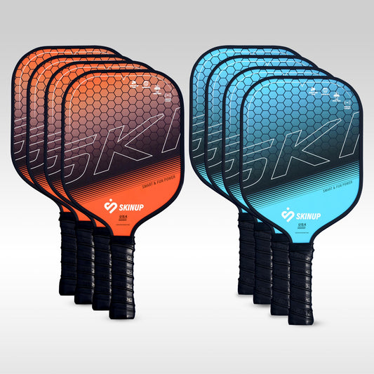 Kit of 8 Smart & Fun pickleball rackets