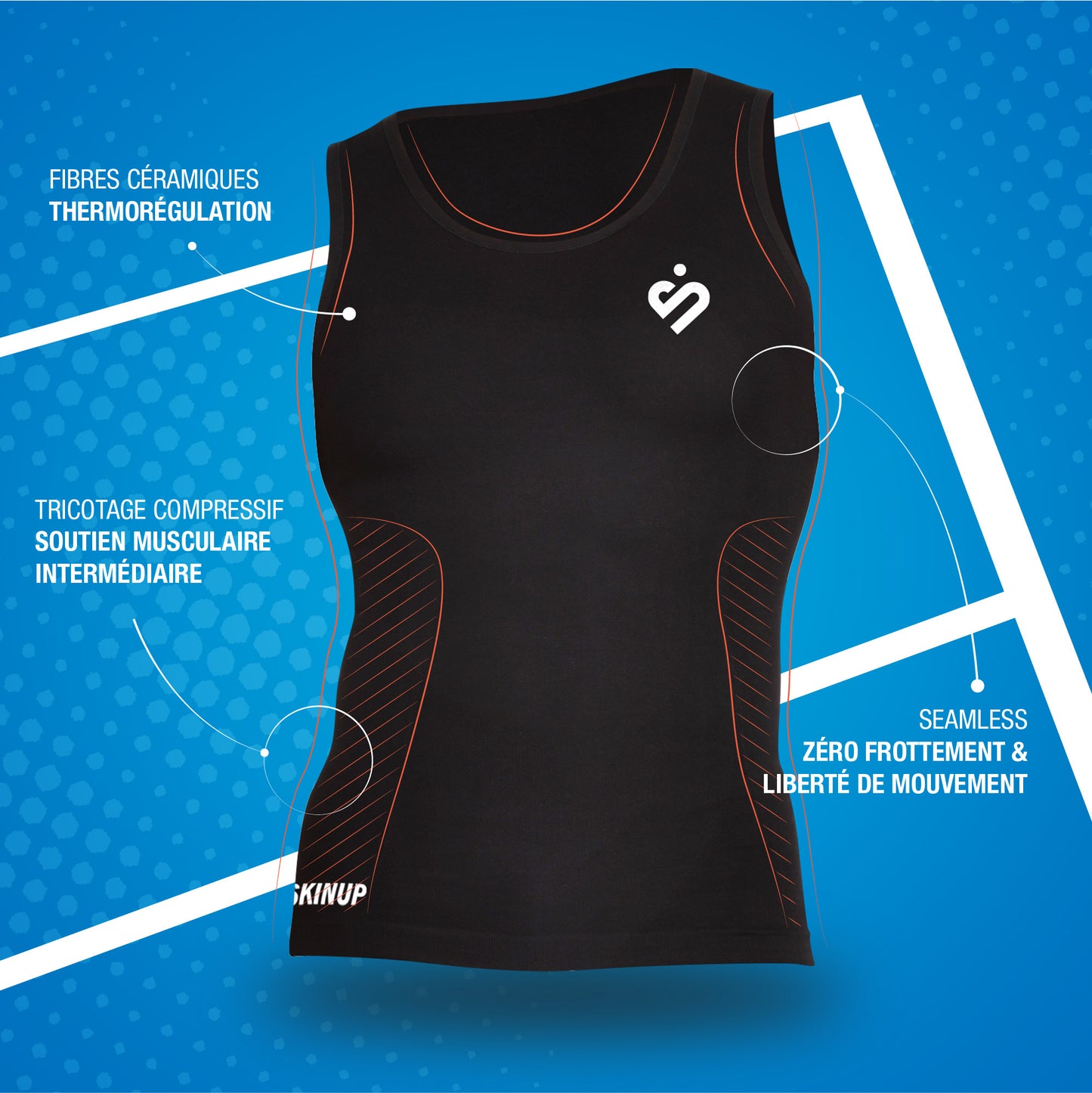 FLEXUP technisch tanktop voor heren