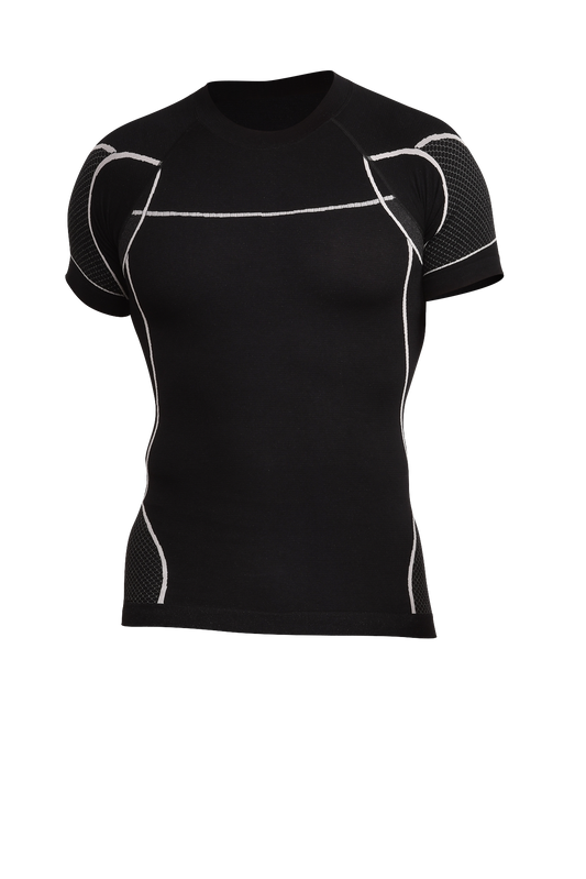 T-shirt de compression homme noir FLEXUP SKINUP SPORT