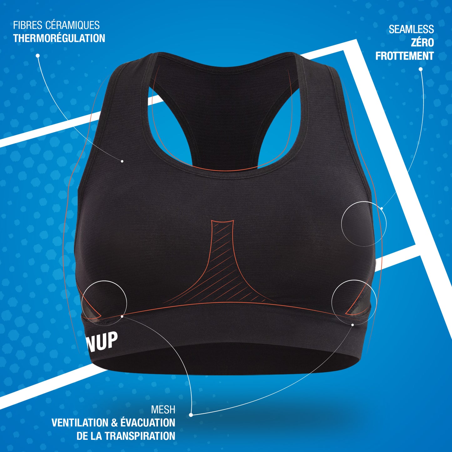 Brassière de sport femme FLEXUP SKINUP SPORT