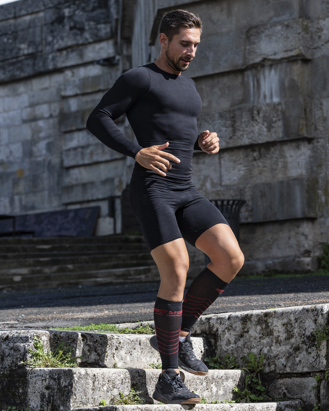 FLEXUP Technische Compressie Shorts voor Heren