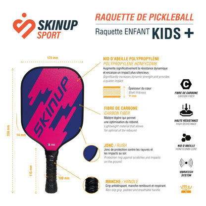 Fiche technique Kids + Fuchsia– caractéristiques détaillées SKINUP SPORT