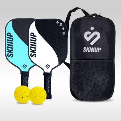 Kit 2 raquettes de pickleball Yin Yang, 2 balles et une housse SKINUP SPORT
