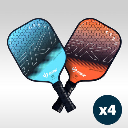 Set van 8 Smart &amp; Fun pickleball rackets