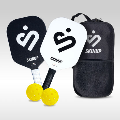 Kit 2 raquettes de pickleball Full Molding, 2 balles et 1 housse SKIN UP SPORT