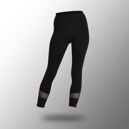 Legging ajouré sous fond gris