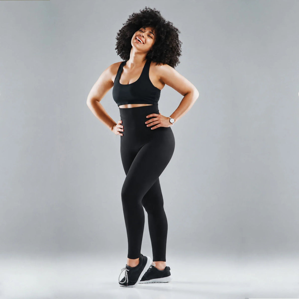 Legging femme taille haute compression modérée