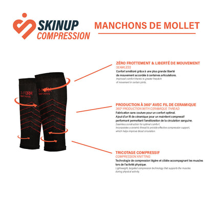 Visuel technique du manchon de mollet flexup