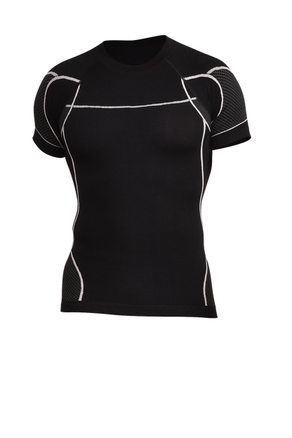T-shirt de compression homme noir FLEXUP SKINUP SPORT