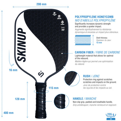 Kit 2 raquettes de pickleball Yin Yang, 2 balles et une housse SKINUP SPORT
