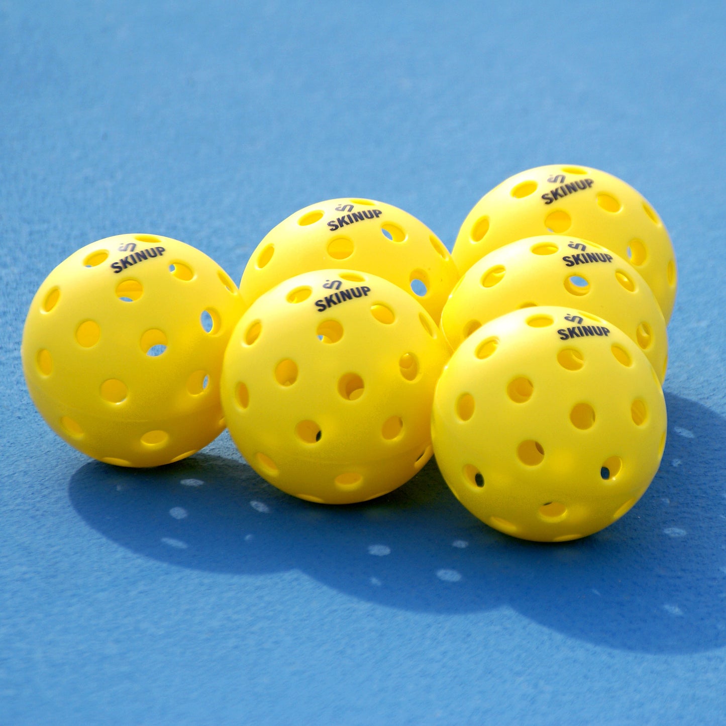 Lot de 6 balles de pickleball - SKINUP SPORT