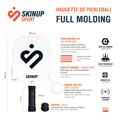 Full Molding 3D SKIN SPORT pickleball racket