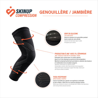 Jambière / Genouillère de compression FLEXUP