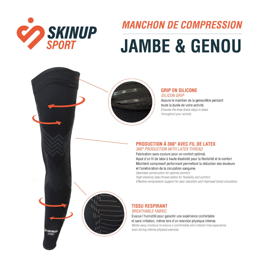 Jambière / Genouillère de compression - SKINUP Sport