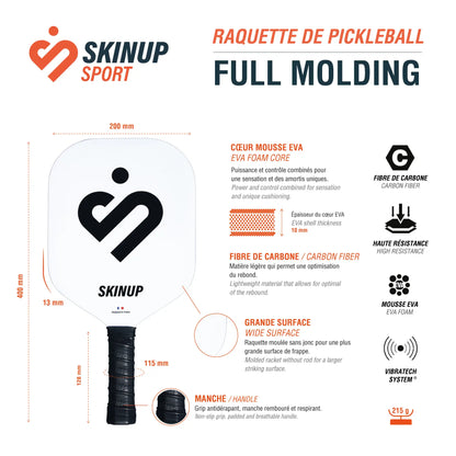 Fiche technique Full Molding blanche– caractéristiques détaillées SKINUP SPORT