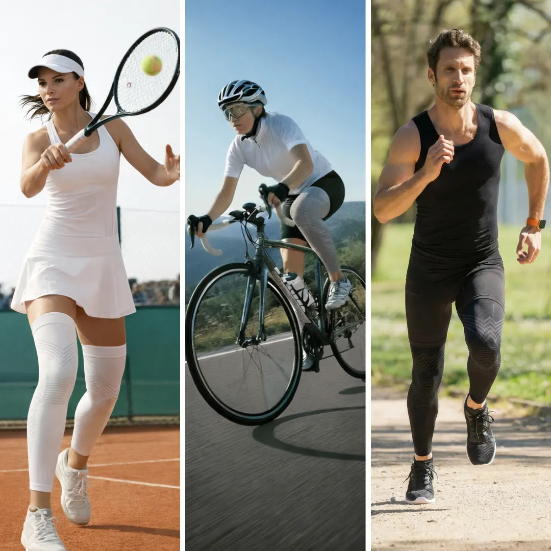 Lot de 2 Jambières / Genouillères de compression FLEXUP