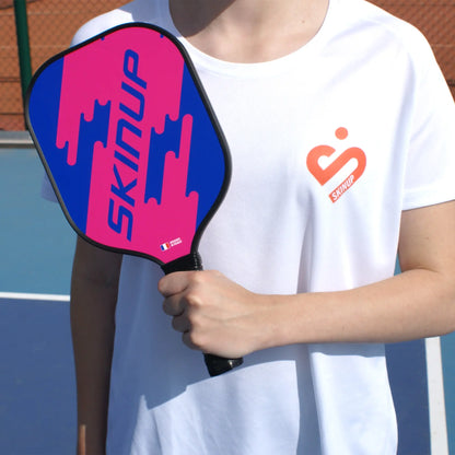 Raquette Kids+ Fuchsia SKINUP SPORT - avec le joueur