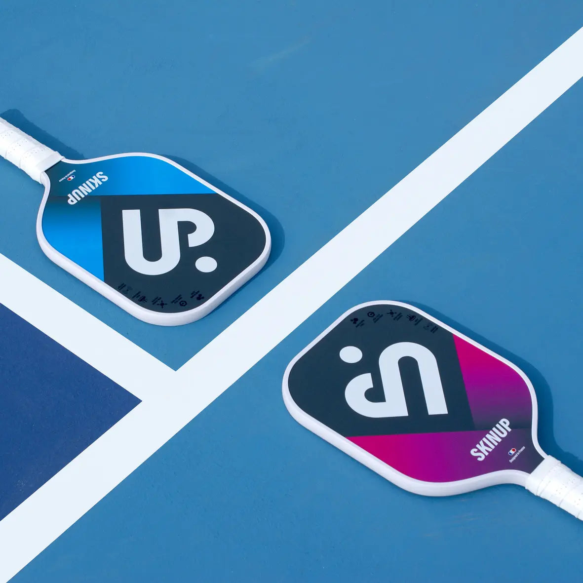 2 raquettes Smart & Pro SKINUP SPORT - sur le terrain 