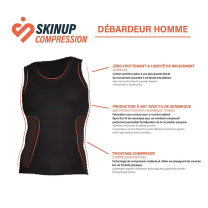Débardeur homme compression modérée