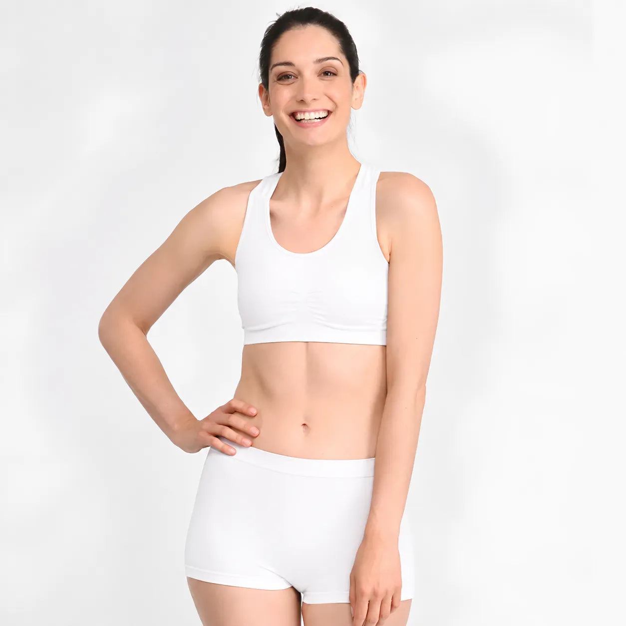 Shorty Sport Femme Compression Légère en Coton Biologique